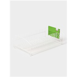 УЦЕНКА Сушилка для тарелок, без поддона, 38×25×12 см, белая