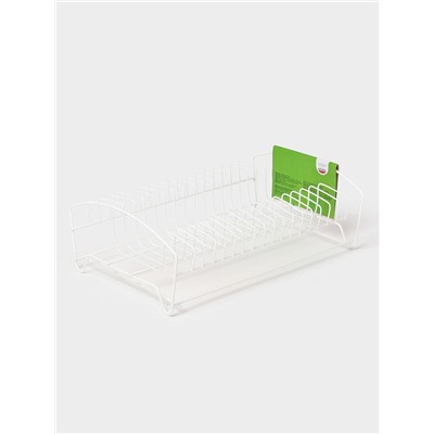 УЦЕНКА Сушилка для тарелок, без поддона, 38×25×12 см, белая