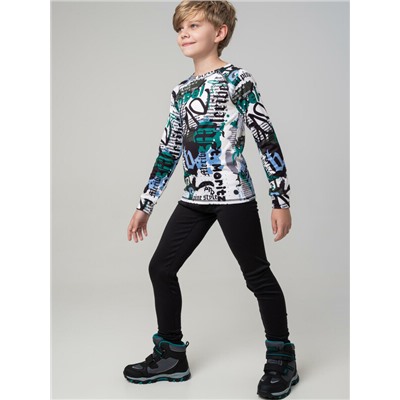 Термокомплект трикот. для мальчиков: фуфайка (футболка) с длин. рук, брюки