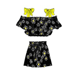 Комплект текстильный для девочек: топ, шорты