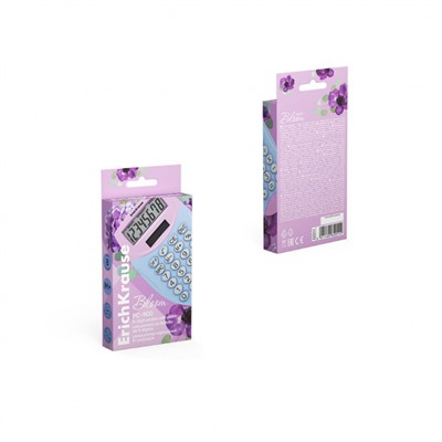 Калькулятор  8 разрядов 97х61 мм PC-900 Pastel Bloom ассорти карманный 62011 ErichKrause
