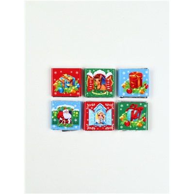 Шоколад новогодний молочный «Домик», 6 шт., 5 г