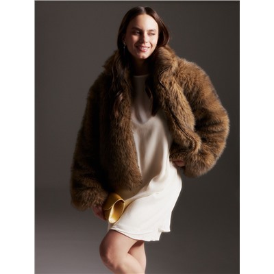 Платье мини женское с подкладом MINAKU: Casual Collection, белое, размер 44