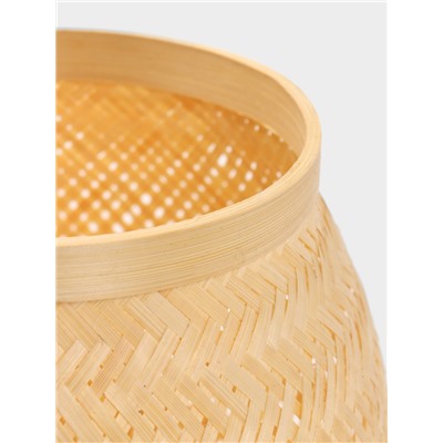 Корзинка плетёная с крышкой, 20×20×20 см, бамбук