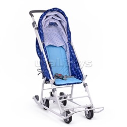 Коляска комбинированная "Наши детки 3-1К" (принт с динозавриками)