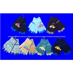 Перчатки для мальчиков "Машинки" внутри с начесом