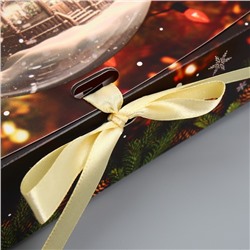 Коробка подарочная новогодняя складная «Чудесных мгновений», 20×18×5 см