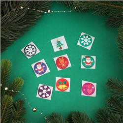 Наклейки новогодние в рулоне «Новогодний праздник», 500 шт., 2.5×2.5 см