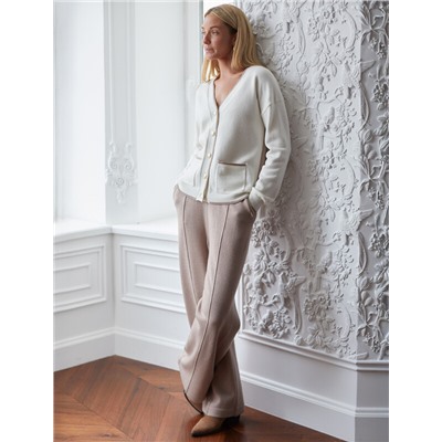 Прямые брюки из пряжи с кашемиром