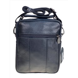 Сумка мужская из натуральной кожи, цвет черный