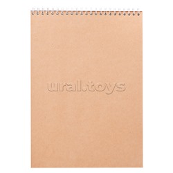 Альбом для эскизов 50л. на гребне А4, верт."Девушка-весна"