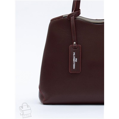 Сумка женская кожаная 9844Y d.purple Polina&Eiterou  в Новосибирске