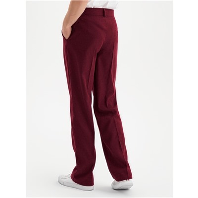 Брюки мужские MINAKU, бордовые, размер 52