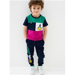 Комплект трикотажный для мальчиков: фуфайка (футболка), брюки