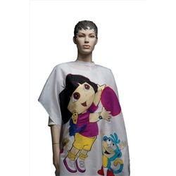 Dewal Пеньюар для стрижки детский «Даша путешественница», 95 х 120 см, нейлон, разноцветный KRISTALLER, 1106196