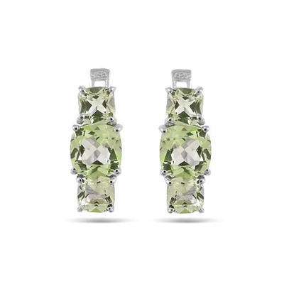 Серьги из серебра зеленый аметист, Идея