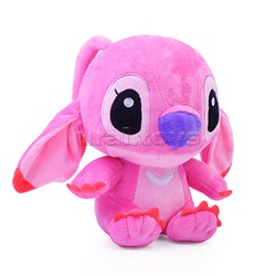 Мягкая игрушка "Розовый стич" 20см., озвучен, в пакете