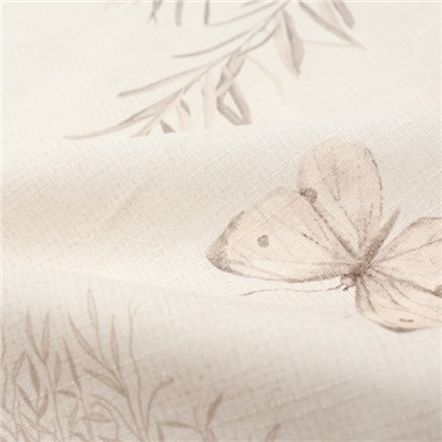 Дорожка на стол Этель Flower herbarium, 40×146 см, 100% хлопок, репс 210 г/м², бежевая