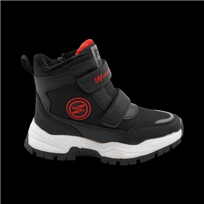 Ботинки мембранные на меху А7717-5 черные