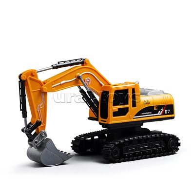 Экскаватор "Строитель" с прицепом, р/у, 27 MHz, в коробке