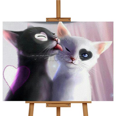 Набор для рисования "Картина по номерам 30х20 см. Инь и Янь"