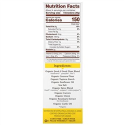 Simple Mills, Organic Seed Flour Crackers, Garlic & Herb, 4.25 oz (120 g)