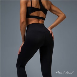 Легинсы спортивные женские ONLYTOP Base, размер S, чёрные