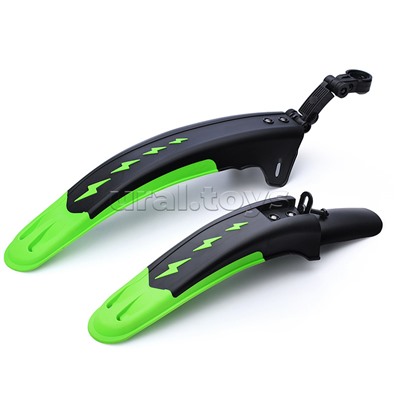 Набор крыльев 20-24" Rocket 085, пластик, цвет черно/зеленый