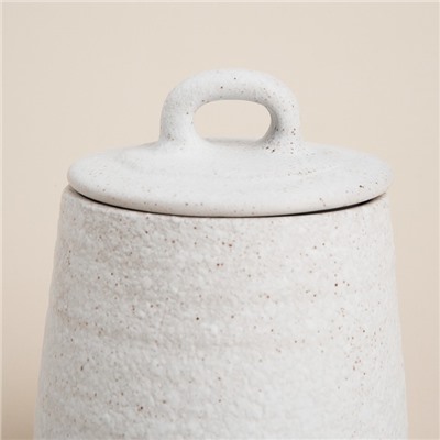 Сахарница SL Home «Арена Бланка», 400 мл, 9.5×12.5 см, керамика, белая