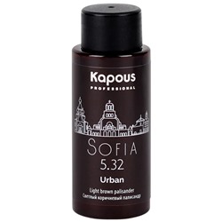 Kapous Полуперманентный жидкий краситель для волос «Urban» LC 5.32 София 60 мл