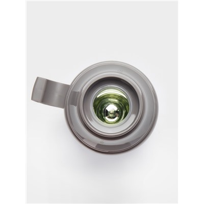 Термос 1 л, 11×31 см, со стеклянной колбой, пластик, жёлтый