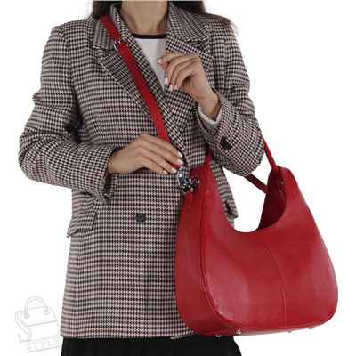 Сумка женская кожаная 6087Q red Polina&Eiterou