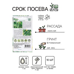 Семена Огурец "Кураж", F1, 10 шт + "Мурашка", F1, 10 шт серия Дуэт