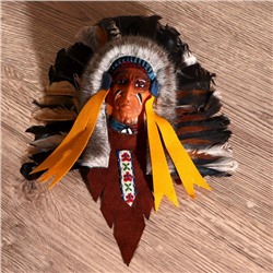 Маска «Индеец Ахига», 15×6×20 см, МИКС