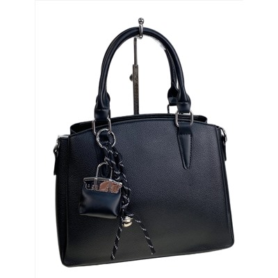 Женская сумка из искусственной кожи, цвет черный