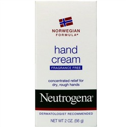 Neutrogena, крем для рук, без запаха, 56 г (2 унции)