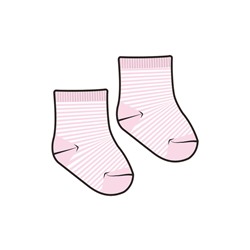 Носки детские трикотажные для девочек, 2 пары в комплекте