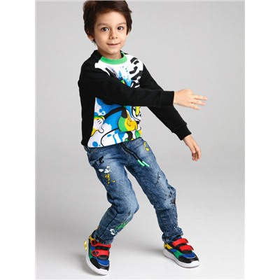 Джинсы, утепленные флисом, для мальчика