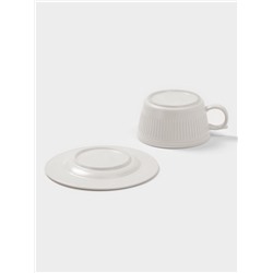 Чайная пара Ancient Greece, чашка 280 мл, блюдце d=15.3 см, керамика, белая
