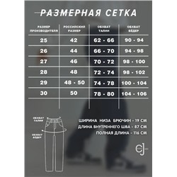 Женские джинсы прямые на высокий рост CRACPOT