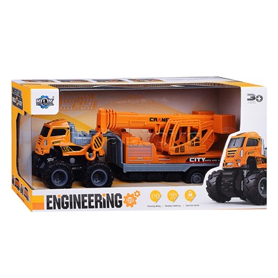 Машина "Большой кран" в коробке