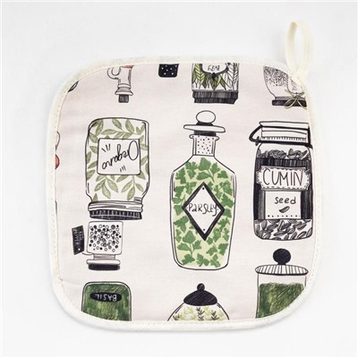 Прихватка "Этель" Kitchenware 19х19см,100% хлопок, саржа 190 г/м2
