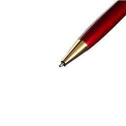 Ручка подарочная, шариковая, в пластиковом футляре, поворотная, «Фрэнсис», бордовый с золотистыми вставками