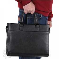 Портфель мужской кожаный 8815-4H black Heanbag/20(дефект)