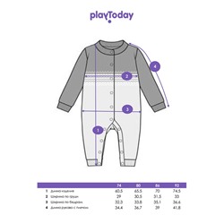 Комбинезон детский трикотажный для девочек