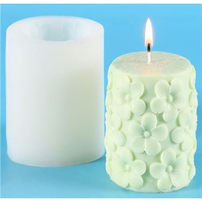 Молд силиконовый «Цветы» 7.8×7.8×9.8 см