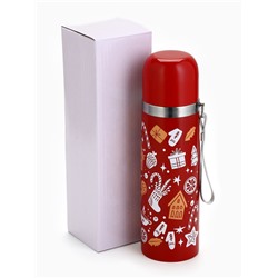 Термос «Рождество», 500 мл, красный