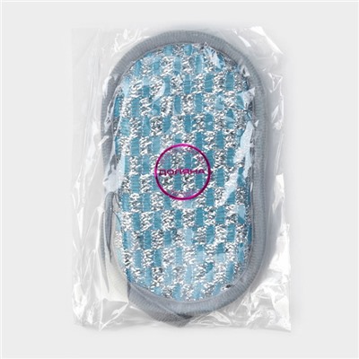 Губка для посуды Доляна, 15×9×1.5 см, МИКС