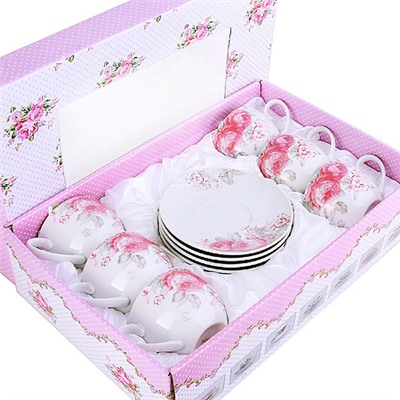 25920 Чайный сервиз 12пр 220мл ЦВЕТЫ LR (х6)