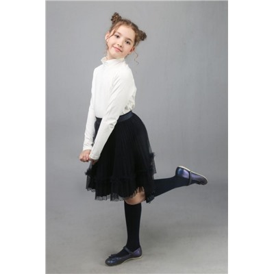 Свитер (водолазка) для девочки 614 (Кремовый)